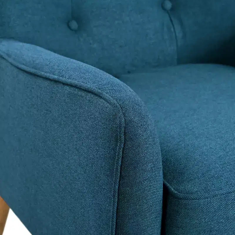 Christopher Knight Home Calix Mid-Century Modern Button Tufted Upholstered Accent Chair