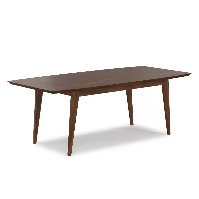 Tierney 66-84 inch x 40 inch Rectangle Mid-Century Modern Extendable Dining Table