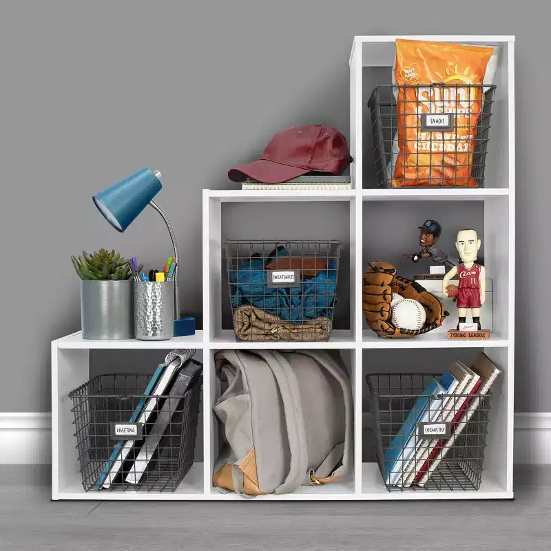 Small Wire Storage Basket Brown