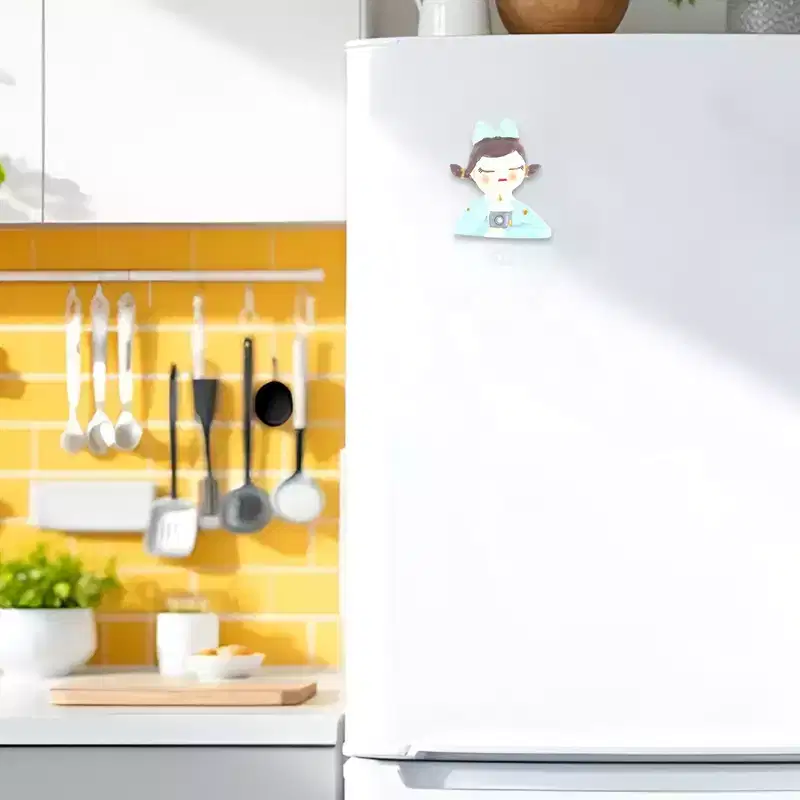 Unique Bargains Modern Figure Magnetic Refrigerator Sticker 1 Pc
