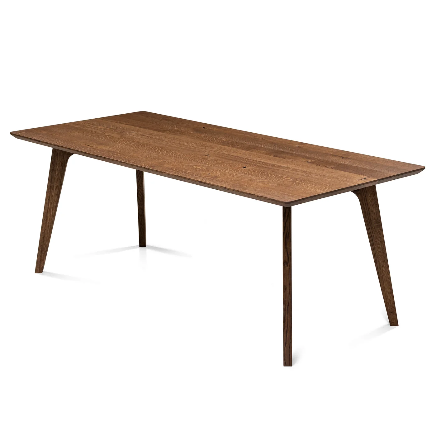 Oak Dining Table in Chocolate - Handcrafted from solid wood - this exquisite dark oak table from the collection is a stunning