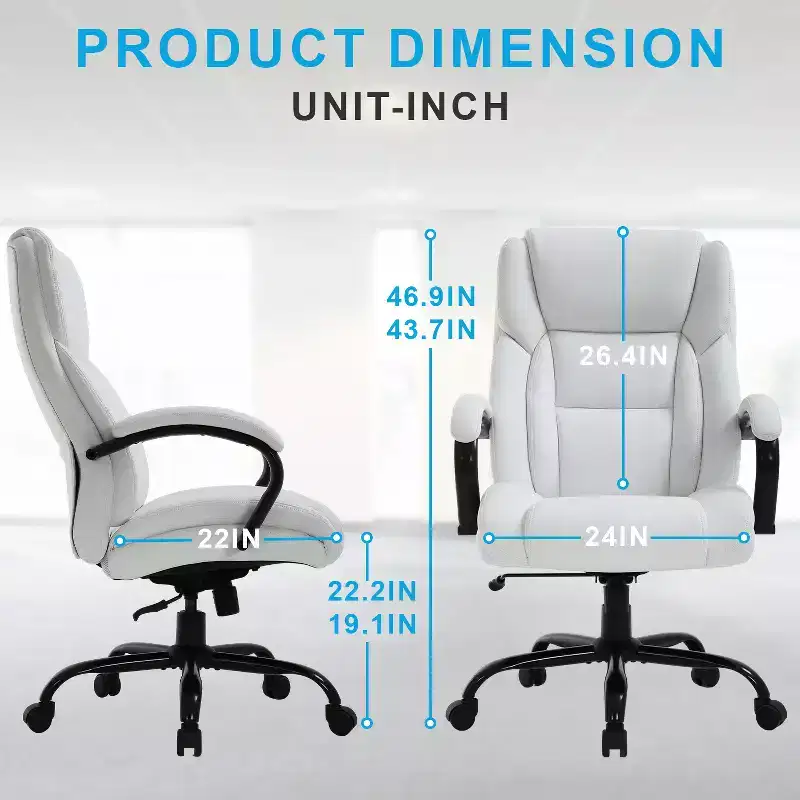 BestMassage Big and Tall Office Chair 500lbs Computer Chair Desk Chair