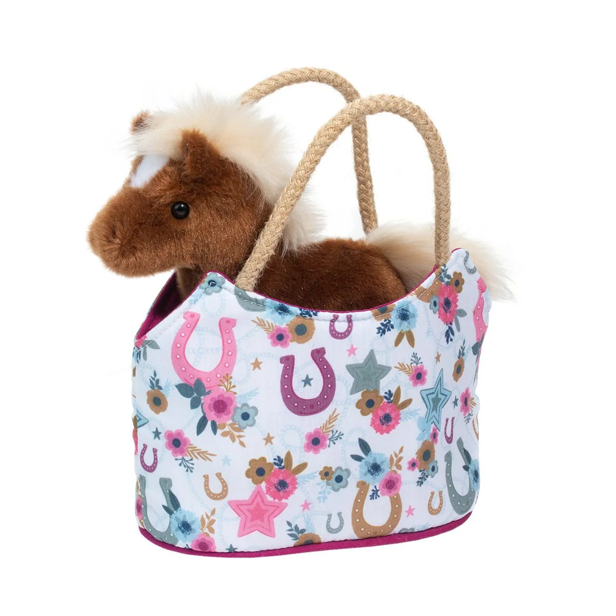 Boho Horseshoe Sak with Horse Plush Purse