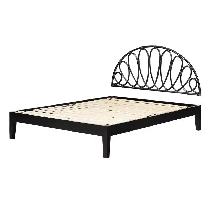 South Shore Queen 82.5 Hoya Bed and Headboard Black