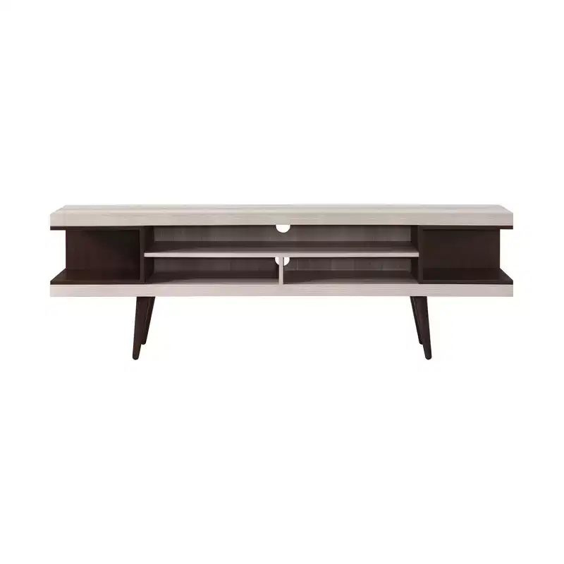 Wood TV Stand 70.87''W with 5 Storage Shelves