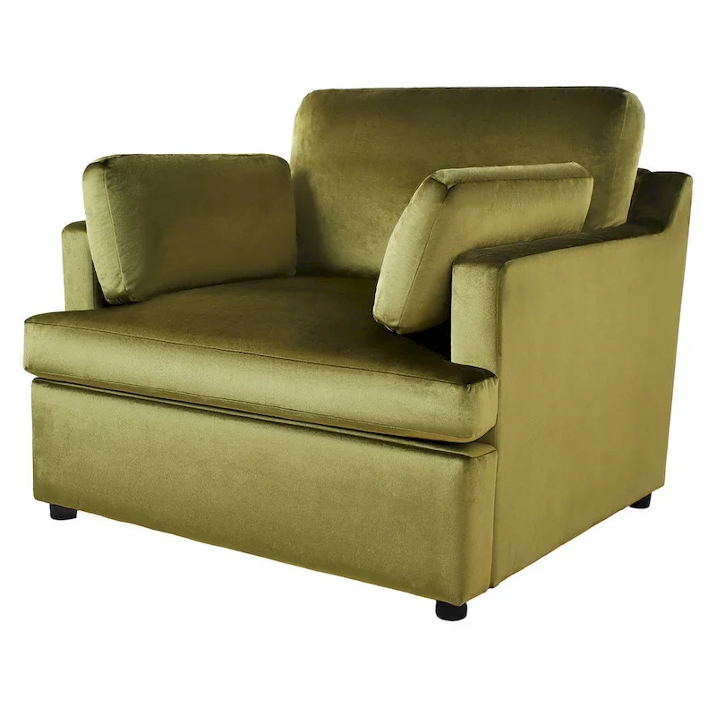 Naro Modern Fabric Accent Chair with Removable Cushion by Christopher Knight Home