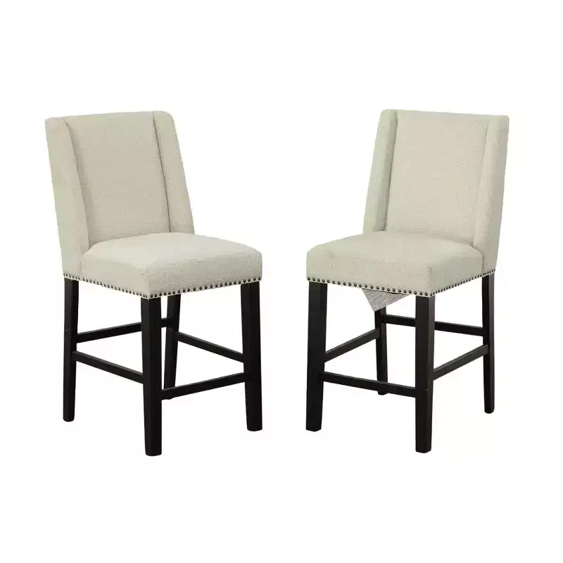 Carolina Living Set of 2 24 Laurant Upholstered Counter Height Barstools