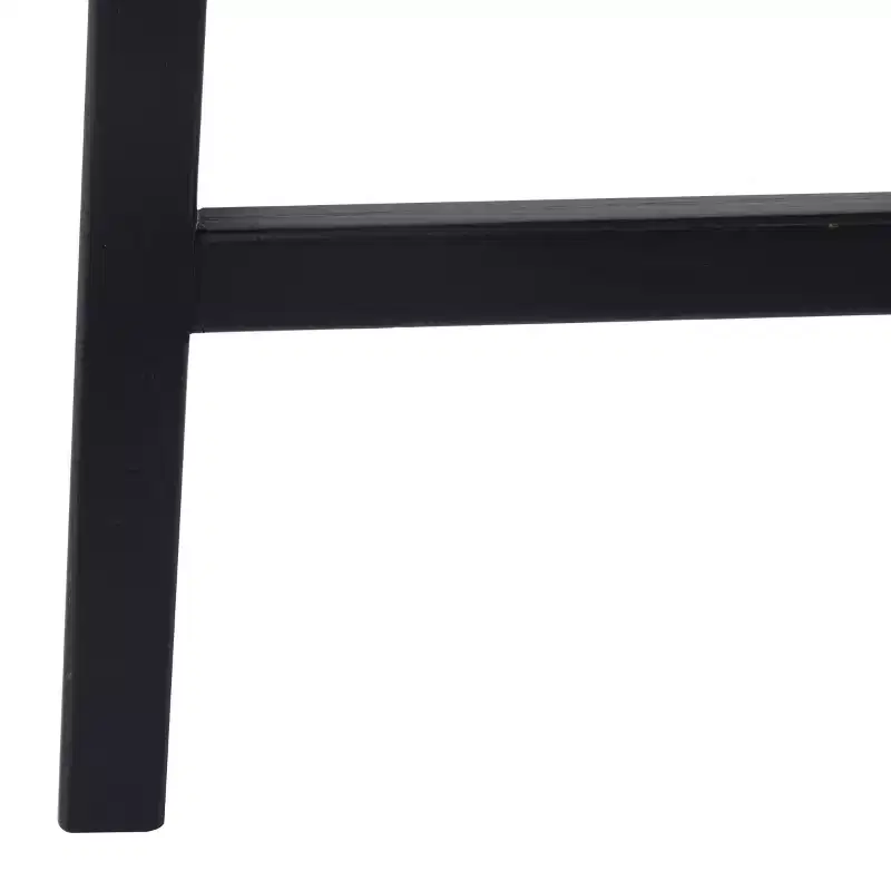 Rustic Birch Barstool Black - Olivia & May: 30 Fixed Height, Wood Frame, Spot Clean
