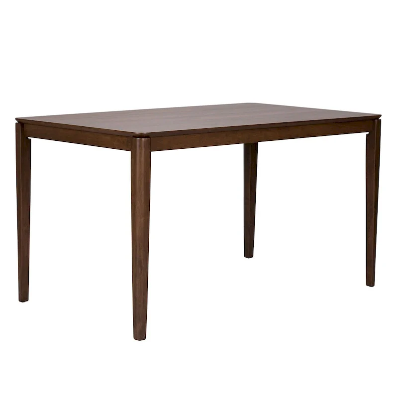 Satin Walnut Rectangular Leg Table