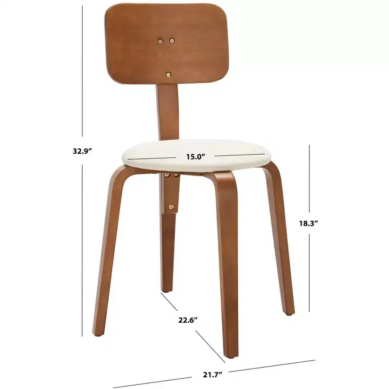 Jo Stackable Upholstered Dining Chairs (Set of 2) - DCH1010 - Safavieh