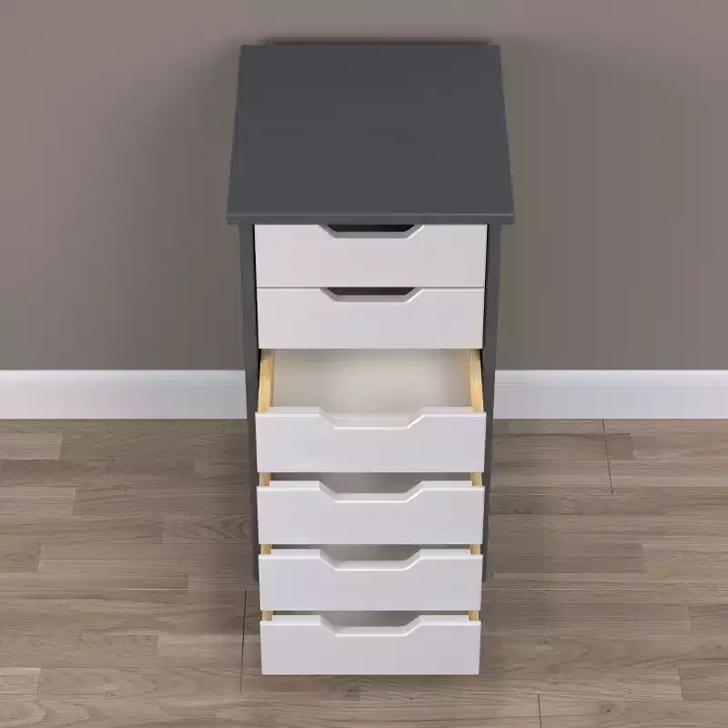 Trendfurn Omnia Narrow 6 Drawer Roll Cart