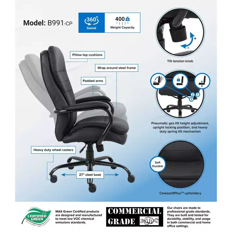 Heavy Duty Executive Chair - Boss Office Products