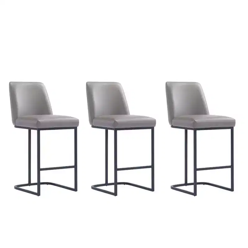 Manhattan Comfort Set of 3 Serena Counter Height Barstools