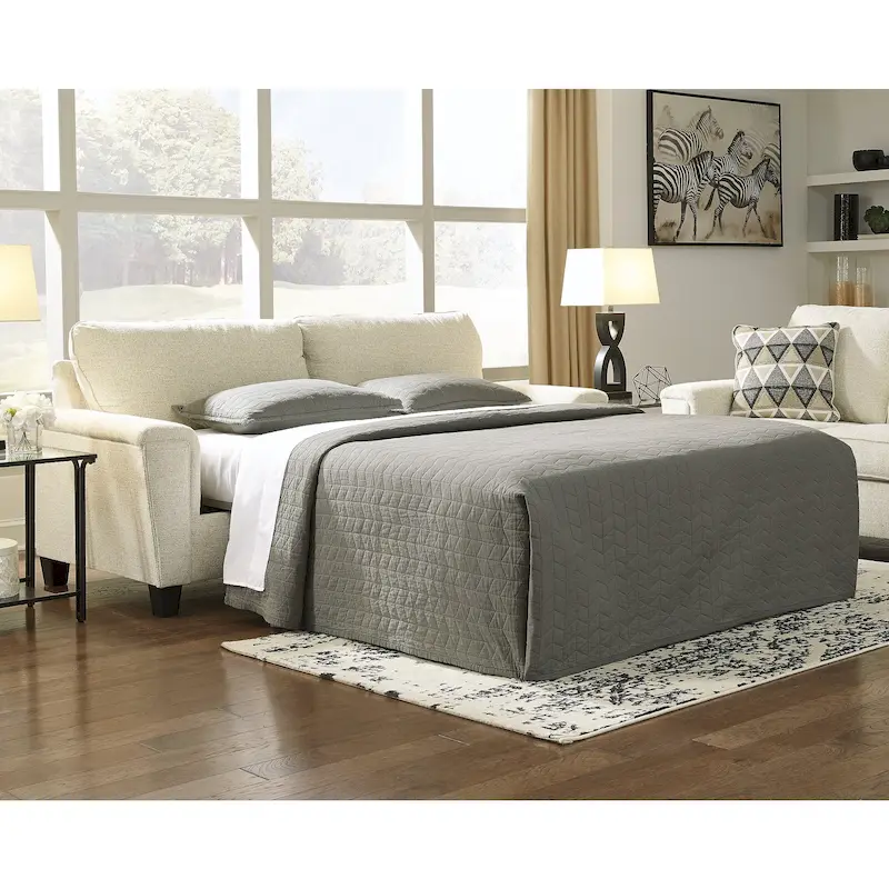 Queen Sofa Sleeper, Upholstered Pull-Out Couch Bed, 89W x 38D x 39H in, Living Room Convertible Sofa