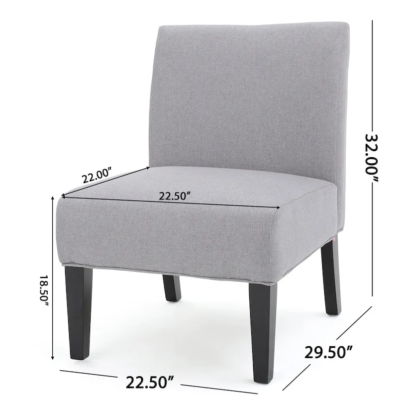 Christopher Knight Home Kassi Modern Fabric Slipper Chair - 22.50 L x 29.50 W x 32.00 H