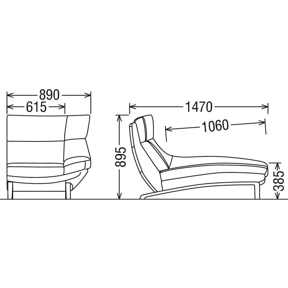 Chaise Longue Left Armrest - Sofa