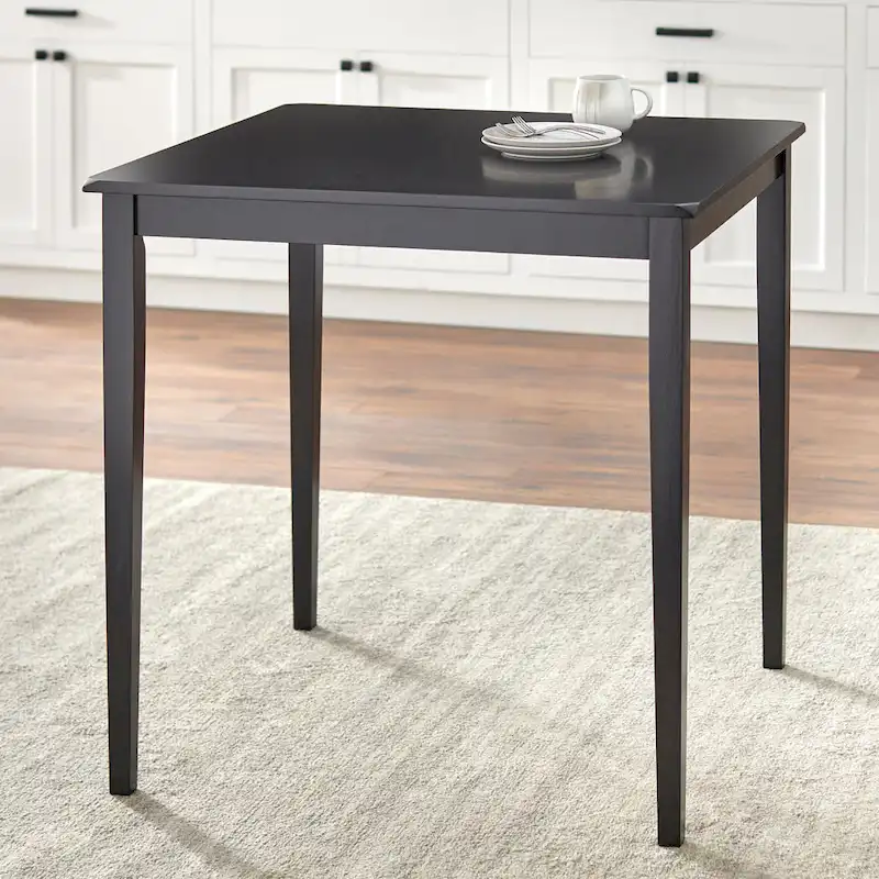 Honey Oak / Black / Espresso Counter Height Dining Table, Shaker Style, Seats 2–4