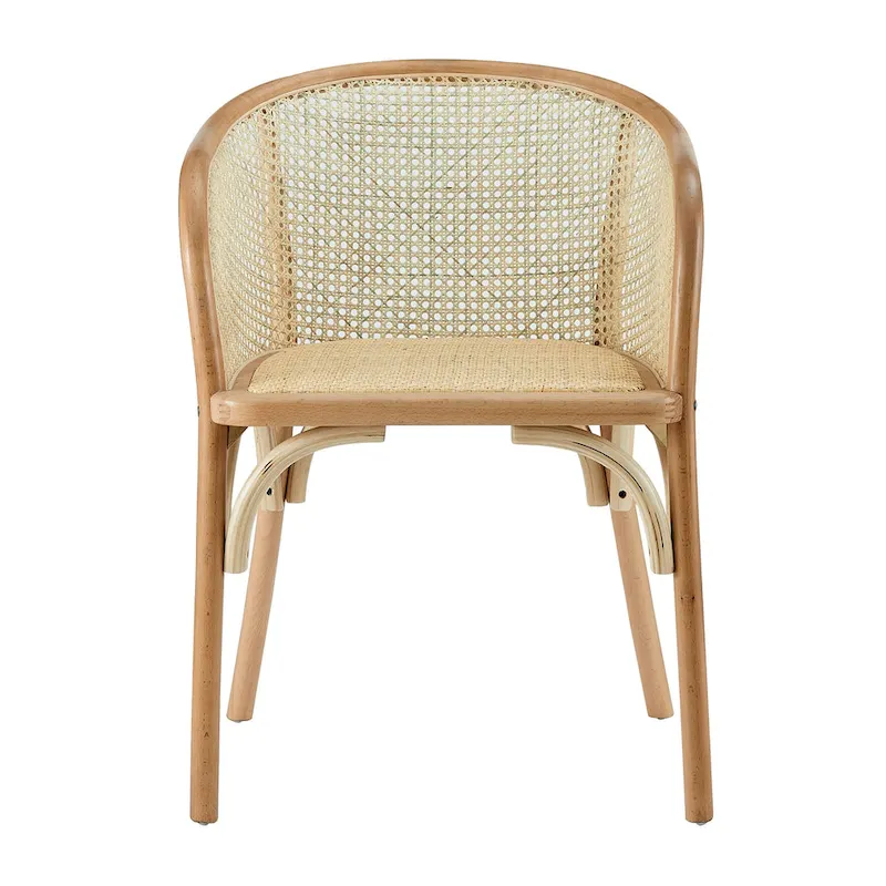 Natural Armchair, Cane Back & Rattan Seat, Seats 1