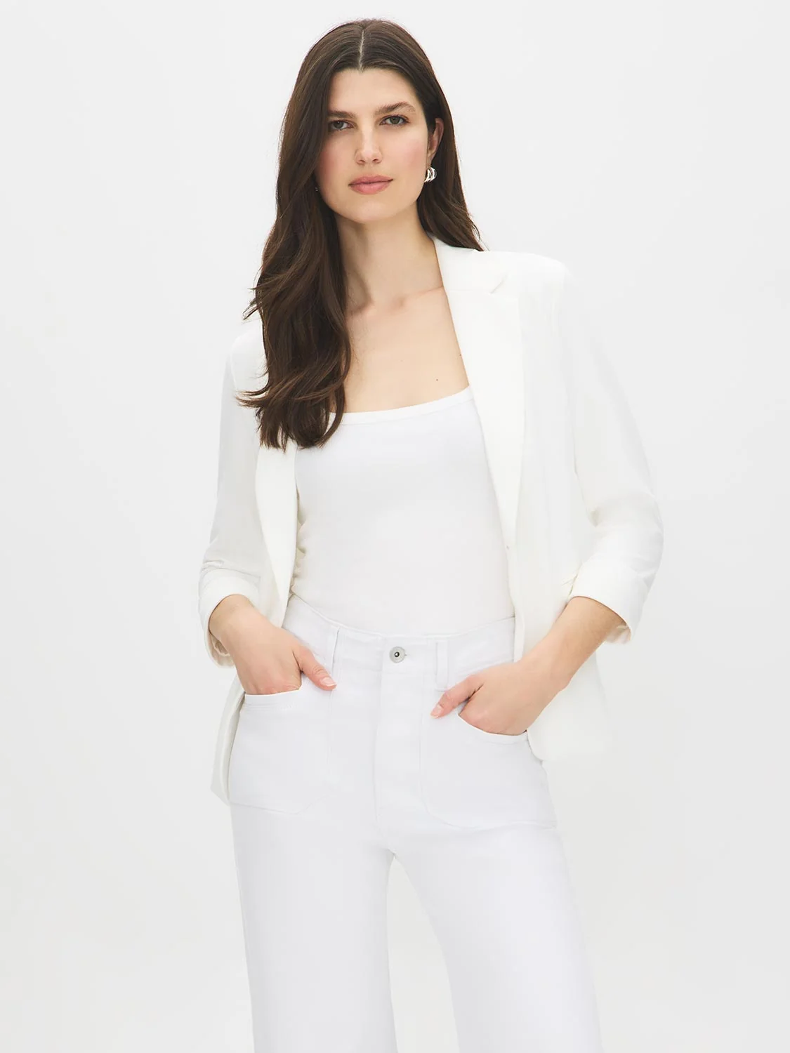 Cuffed Sleeve Blazer