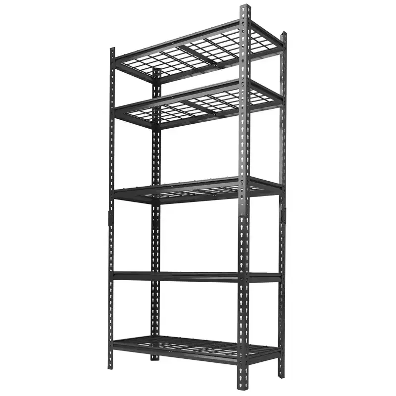 5-Tier Heavy Duty Adjustable Metal Shelving Unit  for Garage, Warehouse, Pantry & Basement Storage
