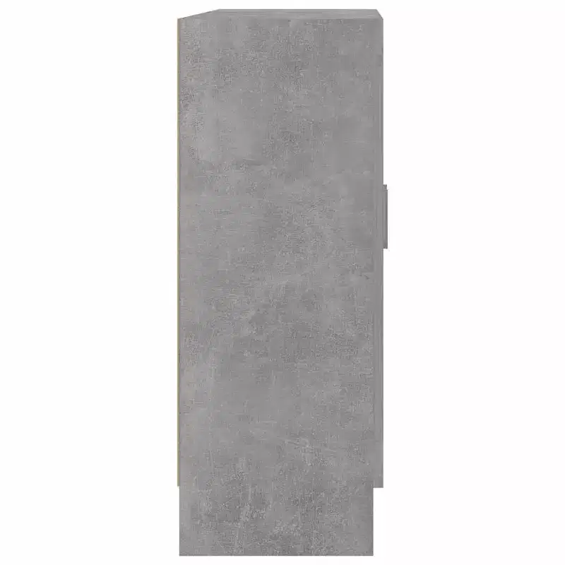 vidaXL Vitrine Cabinet Concrete Grey 32.5x12.0x31.5 Engineered Wood