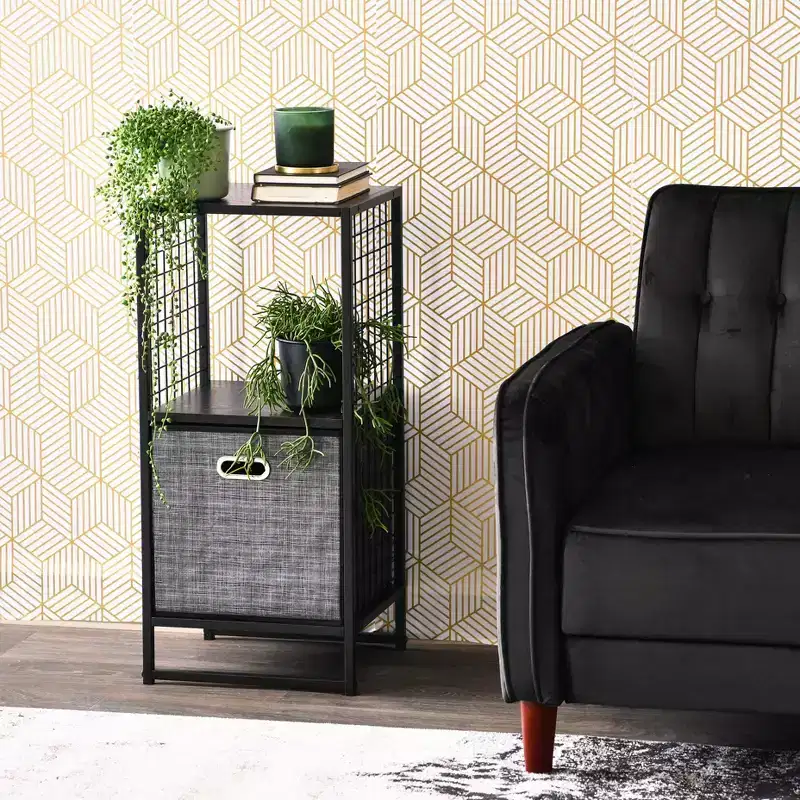 Household Essentials 28.15" Trellis 2 Shelf Bookshelf
