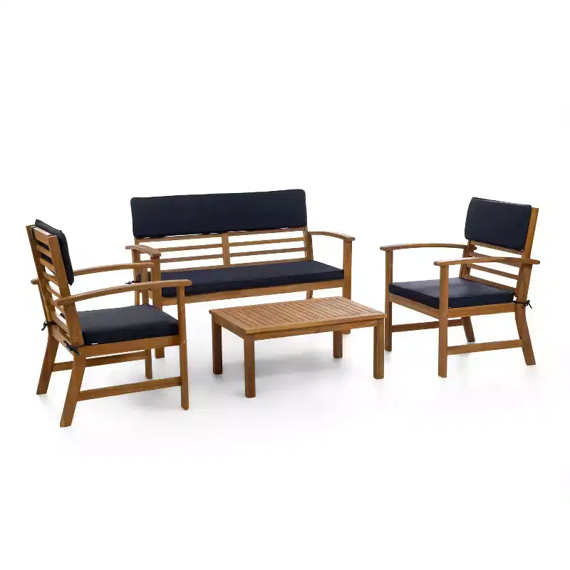 Greemotion 4pc Hana Small Space Outdoor Conversation Set