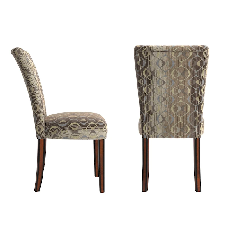 Dinant Print Parsons Dining Side Chairs (Set of 2)