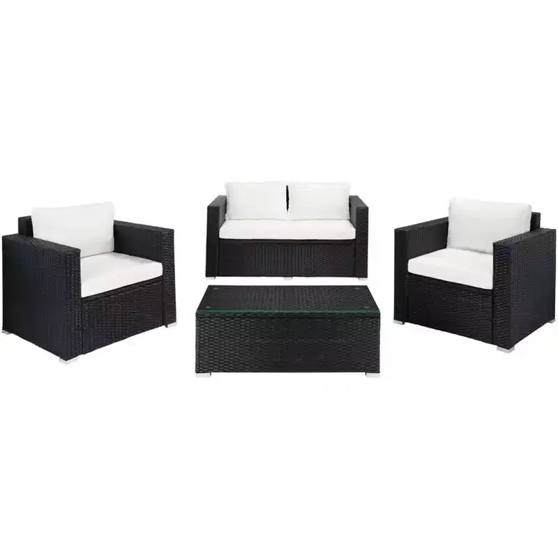 Machie 4 Piece Living Set - Indoor/Outdoor - PAT7508 - Safavieh