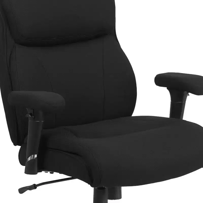 Emma and Oliver 400 lb. Big & Tall Mid-Back Swivel Clean Line Stitch Ergonomic Task Office Chair