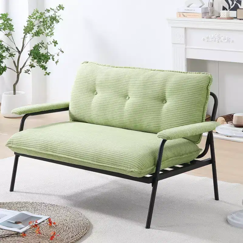 53 Inch Green Sofa for Small Apartment, Living Room, Bedroom