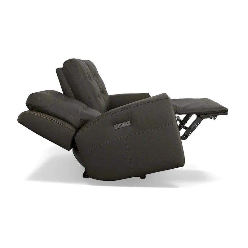 Top Grain Leather Power Reclining Sofa with Power Headrests and Zero Gravity