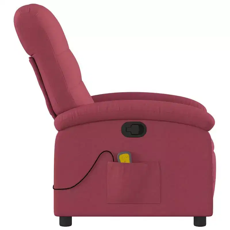 vidaXL Massage Recliner Chair, Adjustable Backrest/Footrest, Reclining Sofa - Dark Green