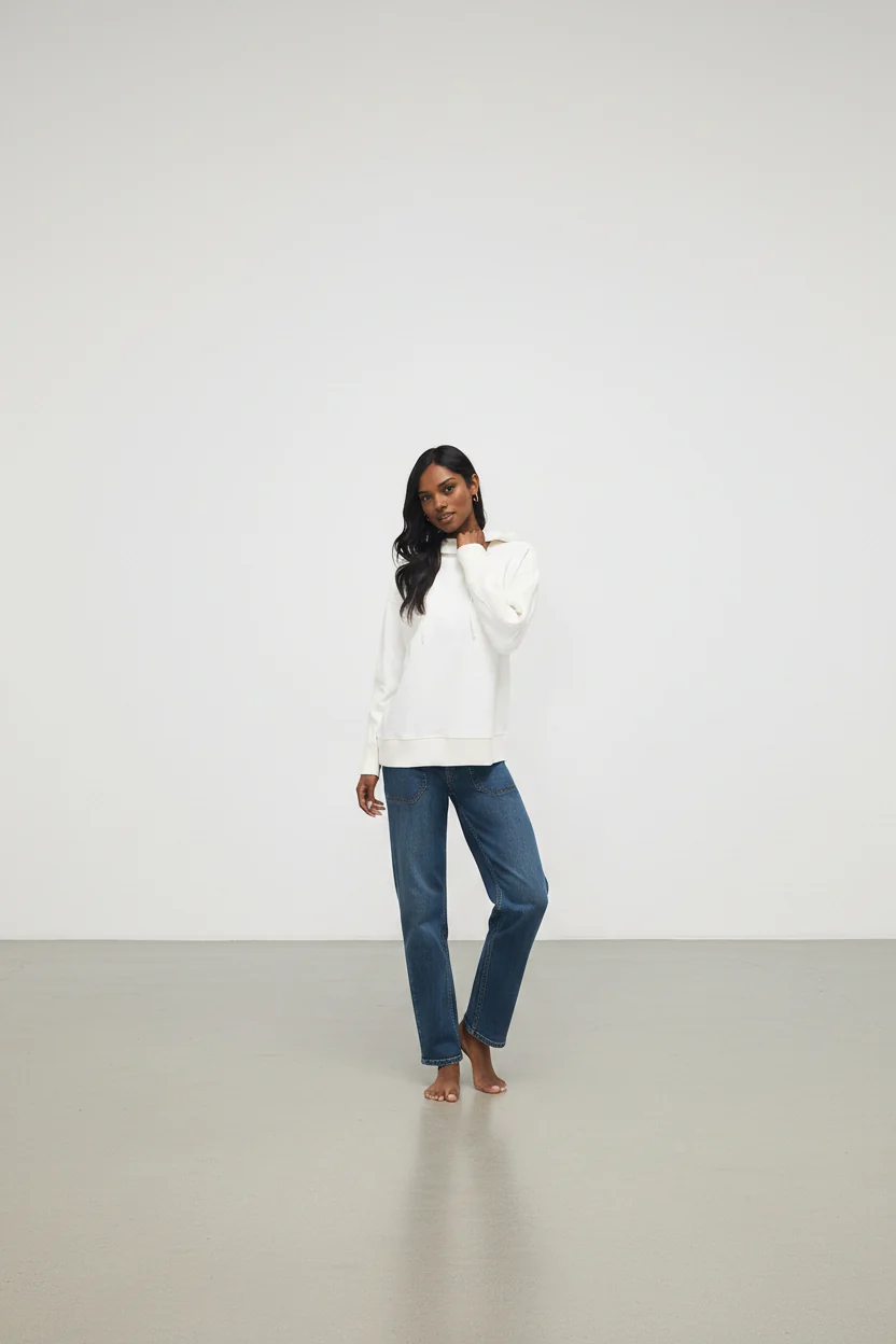Cotton-Blend Fleece Hoodie