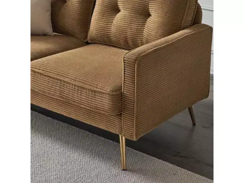 Karl Home |53.5 inch Square Arms Loveseat Sofa