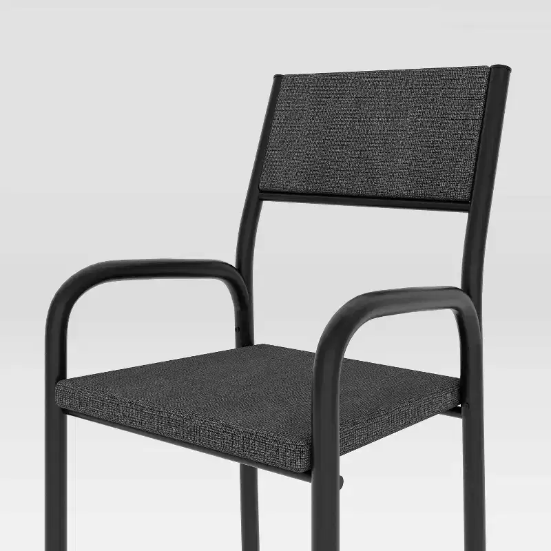 Metal Frame Office Visiting Chair Black - Techni Mobili