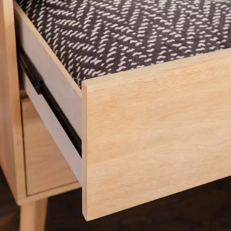 Linon Reid 2 Drawer Nightstand Natural