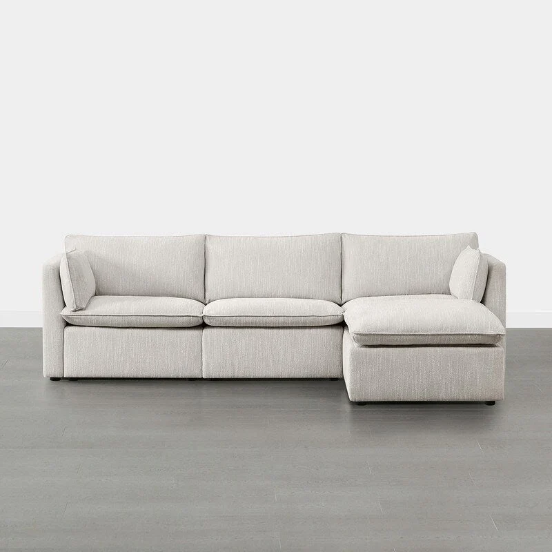 Cypress L-shape Sectional Couches Modular Sofa with Ottoman