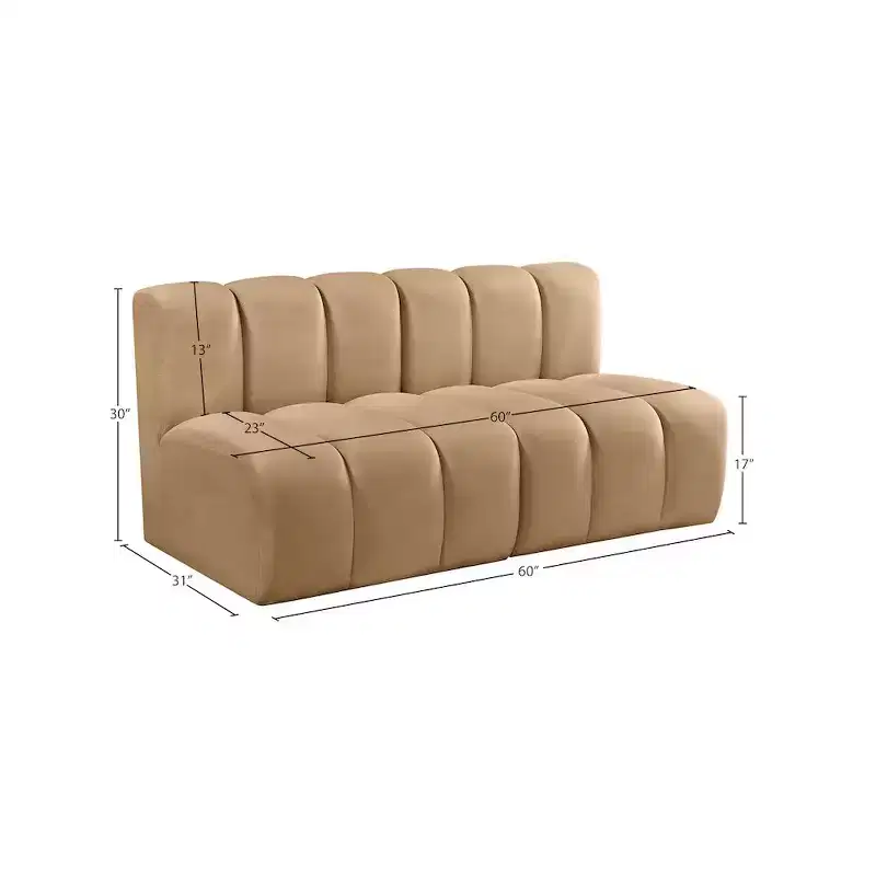 Meridian Furniture,Arc Velvet Modular Sofa