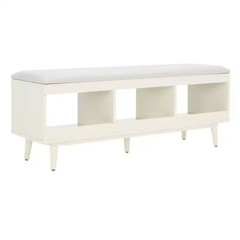Cricket Open Shelf Bench With Cushion - BCH5000 - Safavieh