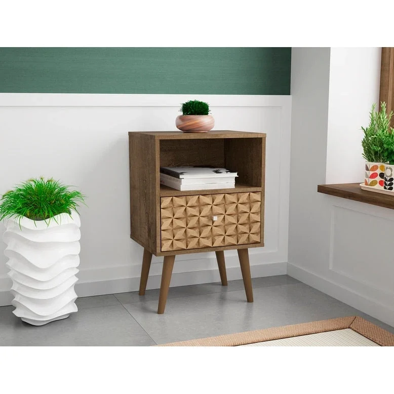 Liberty 1.0 Mid Century Modern 1 Drawer Nightstand