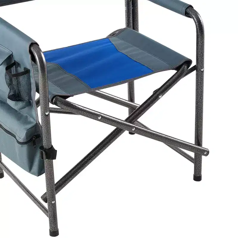 1-piece Padded Folding Outdoor Chair with Storage Pockets,Lightweight Oversized Directors Chair for indoor, Outdoor Camping