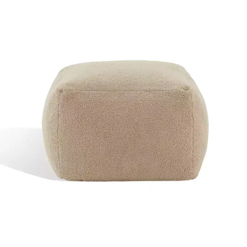 Samuels Boucle Pouf - SFV5041 - Safavieh Couture