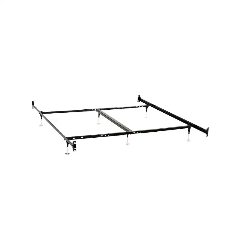 Queen or E King Bed Frame Black, for Headboard & Footboard