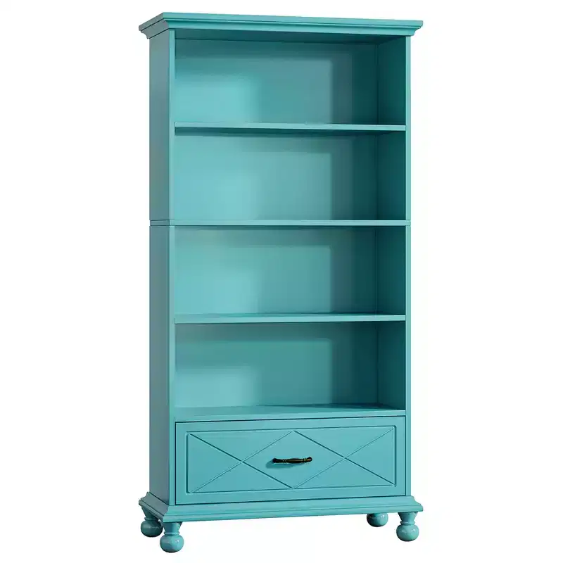 Tribesigns 6-Tier Bookshelf with Drawer, 70.9 Freestanding Bookcase, Open Book Display Rack