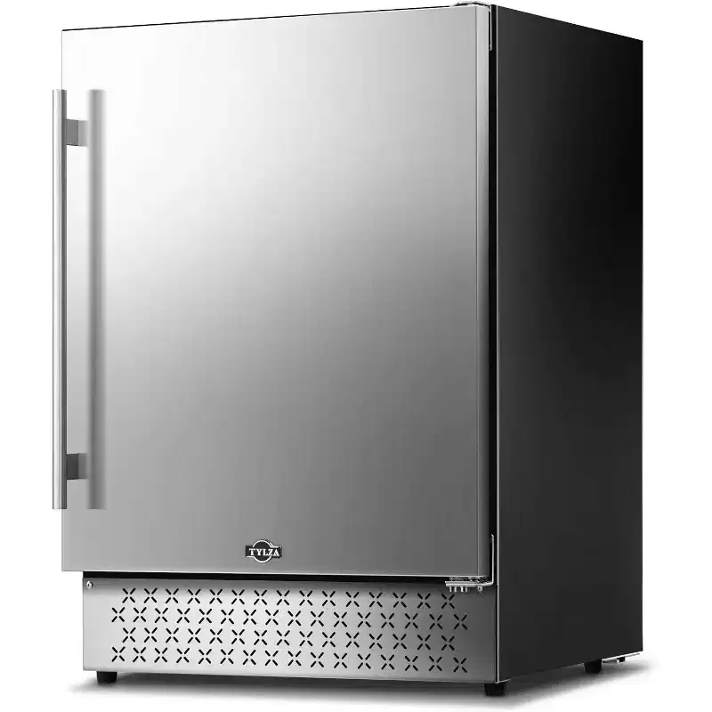 Hooure Under Counter Beverage Cooler - 189 Can Storage, Temperature Memory, Stainless Steel
