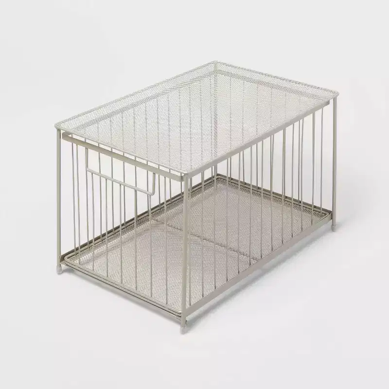 Large Stackable Steel Slide Out Drawer
