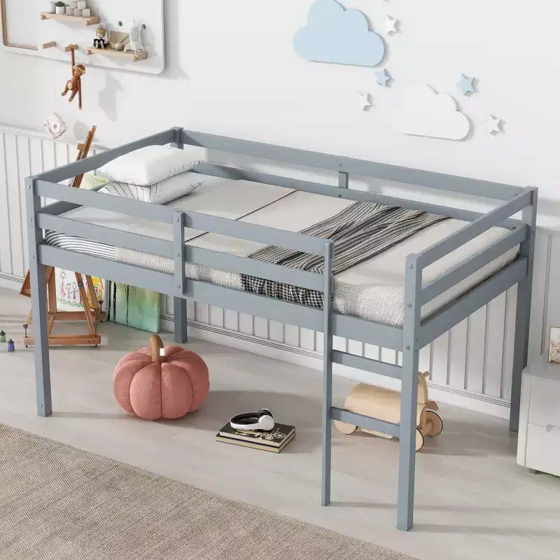 Full Bed Frame Under-Bed Storage Noise-Free Heavy-Duty Metal 800 lbs