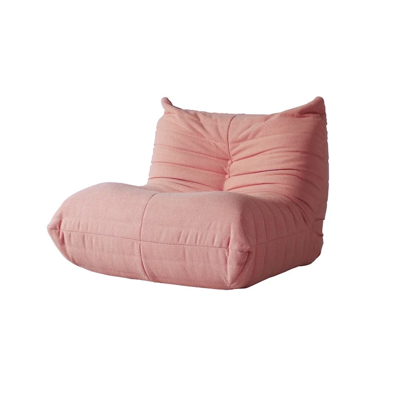 Feature Lazy Sofa Teddy Fabric Couch Living Room Sofa Bean Bag Chair