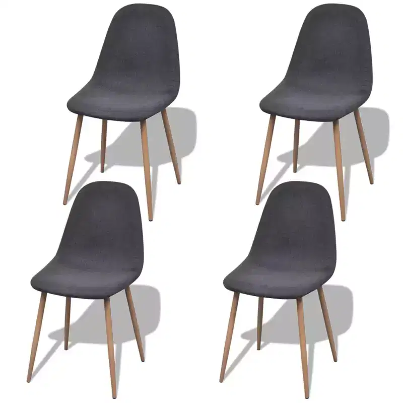Grey Fabric Accent Chair